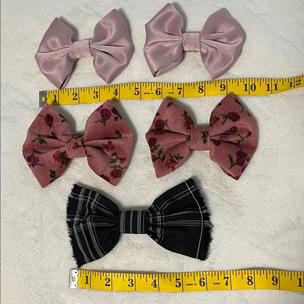 Hairbow Bundle Lot Coquette Kawaii Cottagecore Preppy Academia Fabric Bows